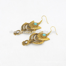 Top Selling Trending Bohemian Style Vintage Turquoise Pendant Earrings For Woman SSEH017